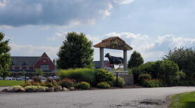 The entrance to Fair Oaks Farms' agricultural tourism attraction in northern Indiana.