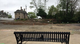 The empty lot which used to house the Player's Pub building in downtown Bloomington.