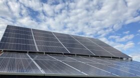  Solar array on the roof of the St. Vincent's Mission volunteer house.