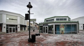 Shops at the Freeport Village Station. The outdoor shopping mall sold for $20 million at a foreclosure auction on Wednesday.