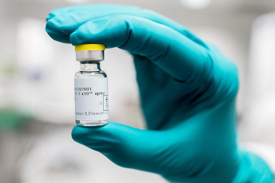 A vial of the Johnson & Johnson COVID-19 vaccine during trials.
