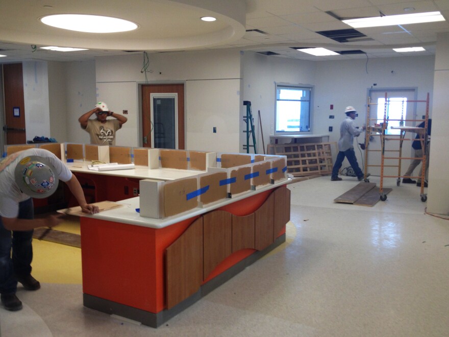 Workers are still about a month from finishing up the 8-bed isolation unit at Texas Children's Hospital. The unit's goal is to provide for the special physical and emotional needs of kids with highly infectious diseases.