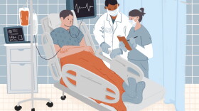 There are no national regulations or guidelines for determining which patients receive treatment when hospitals are overwhelmed in a pandemic. Some hospitals have scrambled to develop or revise their triage policies during the pandemic.