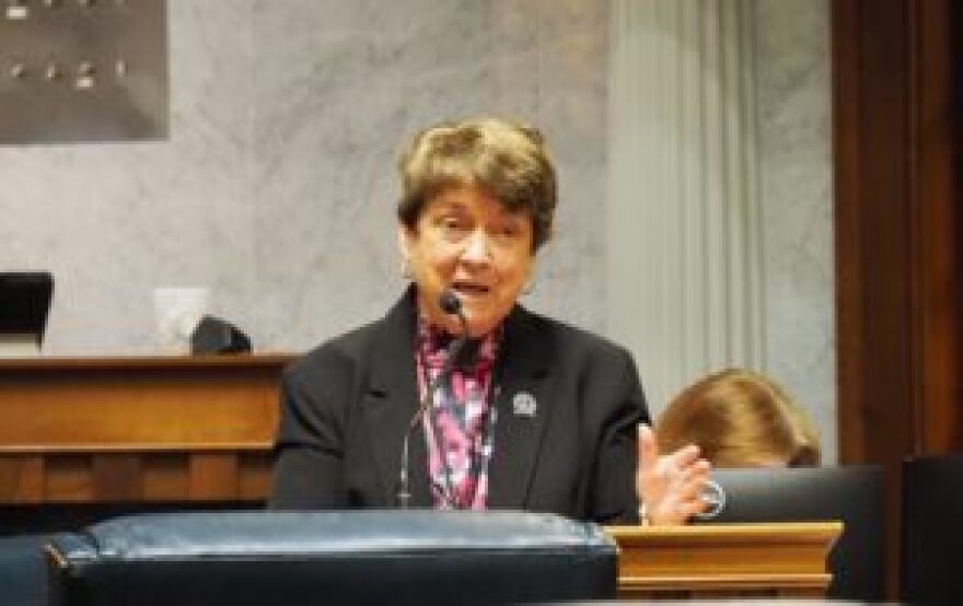 Sen. Jean Leising, R-Oldenburg, in the Senate Chamber on March 4, 2024.