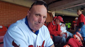 Bob Grana poses for photo at a St. Louis Cardinals game