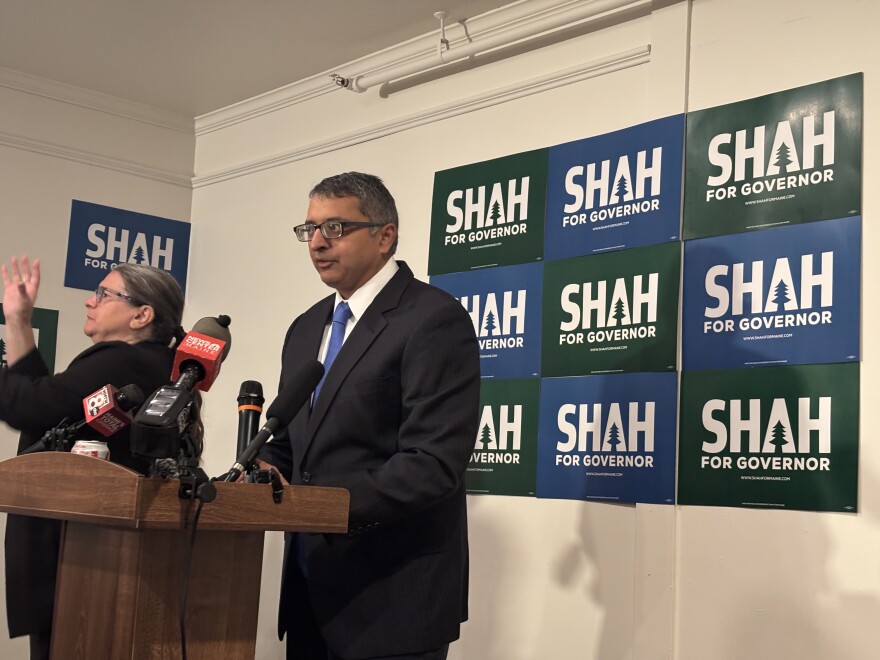 Dr. Nirav Shah speaks in Portland on Monday Oct. 20, 2025.