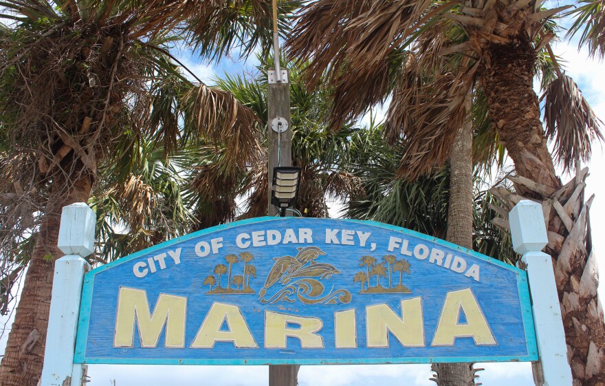 The Cedar Key Marina. (Rylan DiGiacomo-Rapp/WUFT News)
