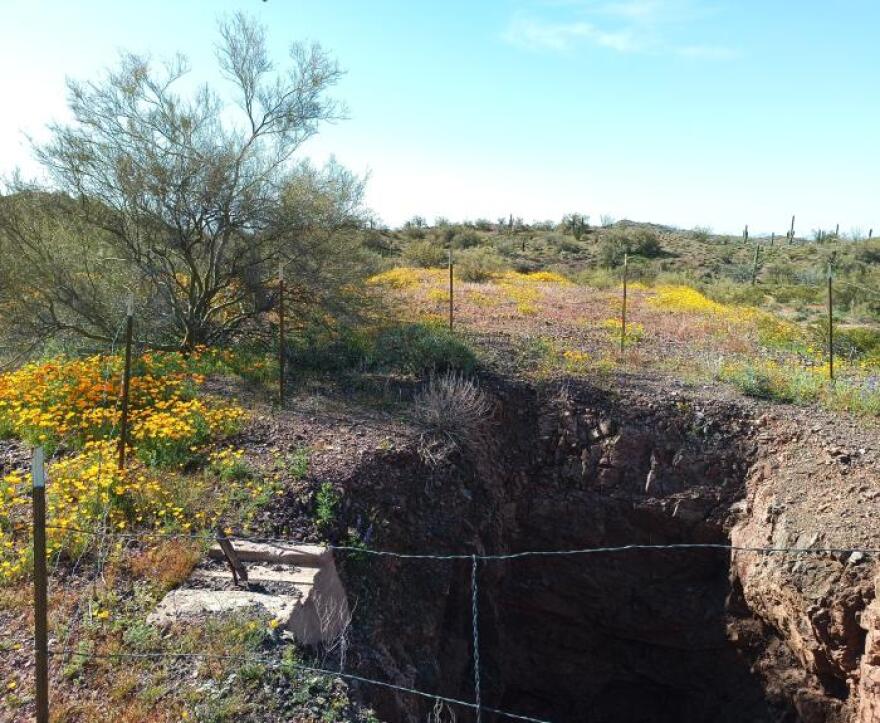 An abandoned mine in Arizona's Sonoran Desert.