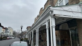 The Pike Plan canopies in uptown Kingston, New York. 