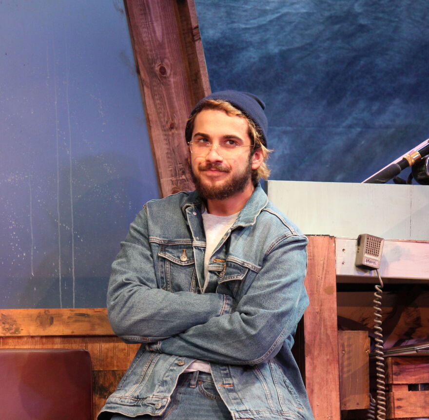 Cody Farkas plays Richard Dreyfuss in 'The Shark Is Broken.'