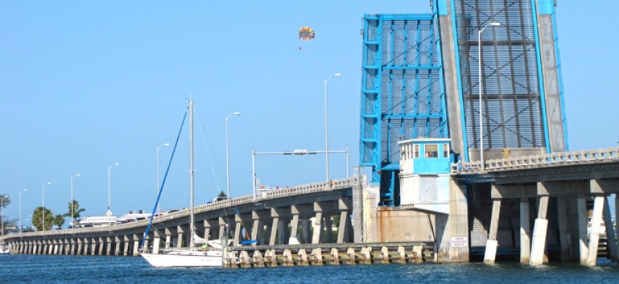 The Cortez Bridge is a drawbridge that connects citizens to Anna Marie Island