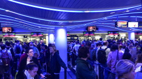 Liz Manasek and her husband returned to the U.S. Saturday after a trip to Iceland. She says the lines at O'Hare International Airport were chaos.