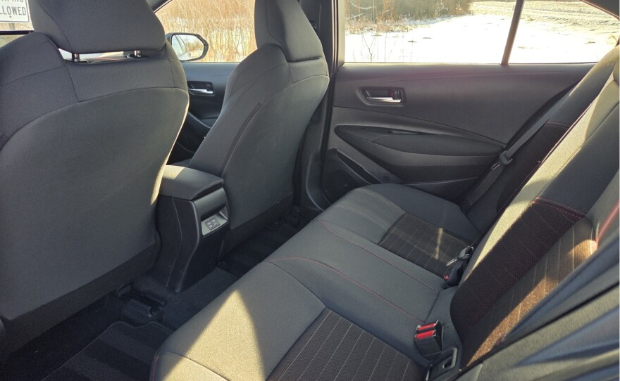 2026 Toyota Corolla SE AWD Hybrid rear seat