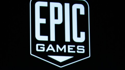 FILE - The Epic Games logo is seen in San Francisco on Sept. 1, 2010. (AP Photo/Paul Sakuma, File)