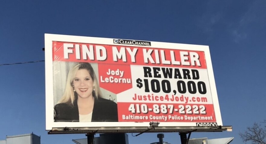 Jennifer Carrieri paid for three billboards offering a $100,000 reward for information about the 1996 murder of her sister, Jody LeCornu.