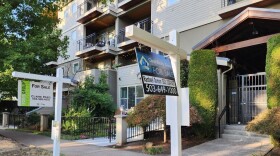 Two condos for sale in North Portland in July 2024 are pictured. Oregon tenants whose landlords leak confidential information could soon face penalties under a bill Senate lawmakers passed Monday.