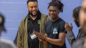 Port City United employee Stephen Barnett (left) was arrested for allegedly helping a 17-year-old flee after an attempted murder.