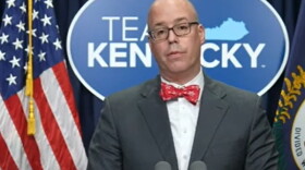 Kentucky Public Health Commissioner Dr. Steven Stack discussing Kynect at the Team KY update