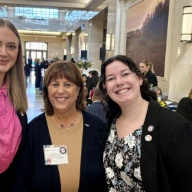 (L-R) Emma West, Joan S, Melody Colonel