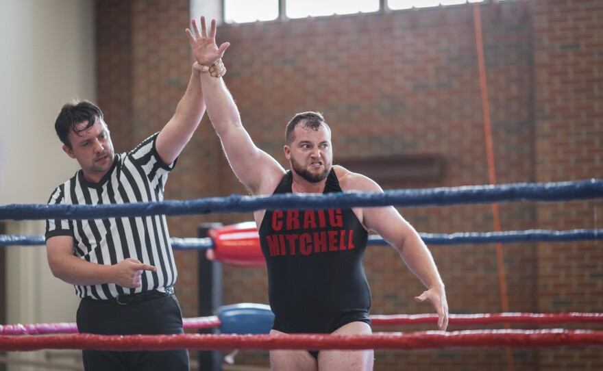 Mitchell  celebrates