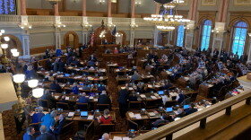 A photo of the Kansas House moments before they gaveled in. 