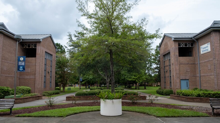 Exterior of Computer Technology and Workplace Development buildings at Tallahassee Community College.