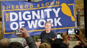 U.S. Sen. Sherrod Brown (D-OH) kicked off his "Dignity of Work" tour of key presidential primary and caucus states Wednesday night in Brunswick, OH.