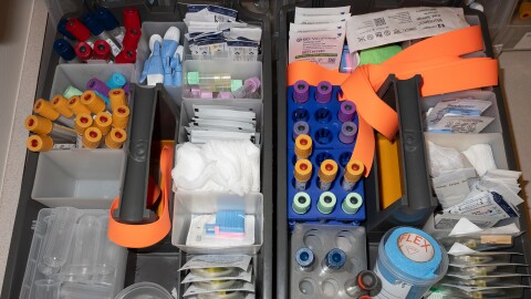 Medical supplies at the Children’s Clinic in Portland on Friday, Dec. 13, 2024.
