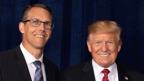President Donald Trump endorsed U.S. Rep. Randy Feenstra as the Republican candidate for governor ahead of Iowa's primary election on June 2.