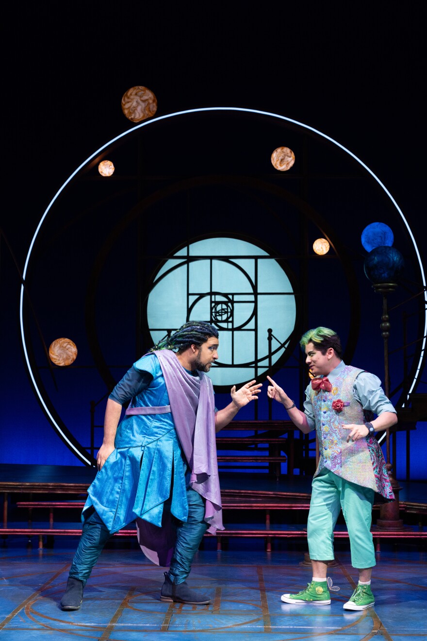 Armando McClain & Justin Huertas in A Midsummer Night's Dream at The Oregon Shakespeare Festival, 2026.  