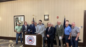 GOP Committee chair Mike Brandi and Republican candidates