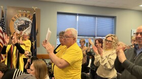 Archbald residents applaud after council leadership was removed from their positions and a new president, vice president and president pro-temp selected.