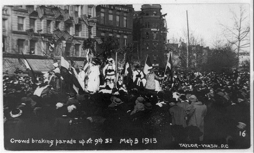 Crown breaking up the parade at 9th Street.