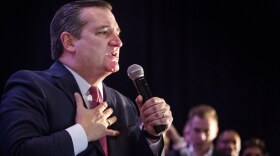Texas Sen. Ted Cruz addresses supporters in Houston after winning re-election in 2018. President Trump has put him on a list for potential U.S. Supreme Court justice. 