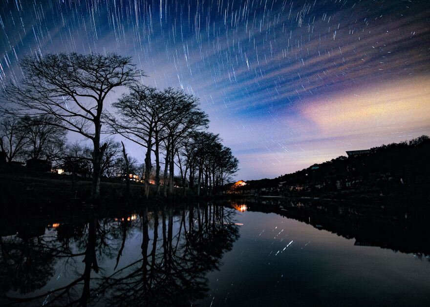 The night sky in Wimberley, Texas.