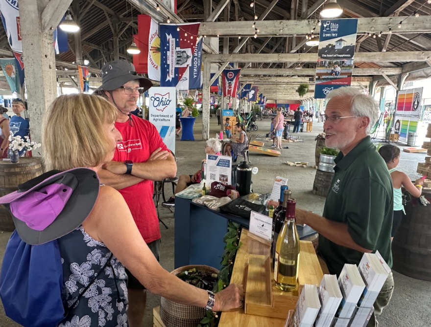 The Ohio State Fair offers 16 wineries from across the state to sample from as well as information about the wine industry in Ohio.