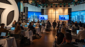 Democrat Abdul El-Sayed and Republican Mike Rogers debate at the WXYZ-TV studios in Southfield on October 21, 2026.