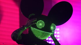 Deadmau5 performs at SoFi Stadium, Saturday, July 17, 2021, in Los Angeles. (AP Photo/Chris Pizzello)