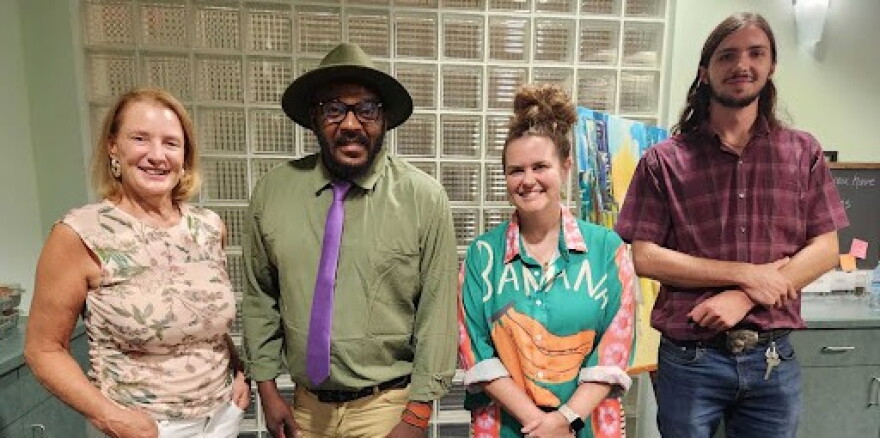 Participants in Central Florida Public Media's 2026 Voter Insight Panel included (l-r) Alison Yurko, Sean Roberts, Anna Ashie and Jaydon Souza.