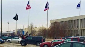 A group gathered outside the GM Lordstown plant on Thursday to pray for its future. 