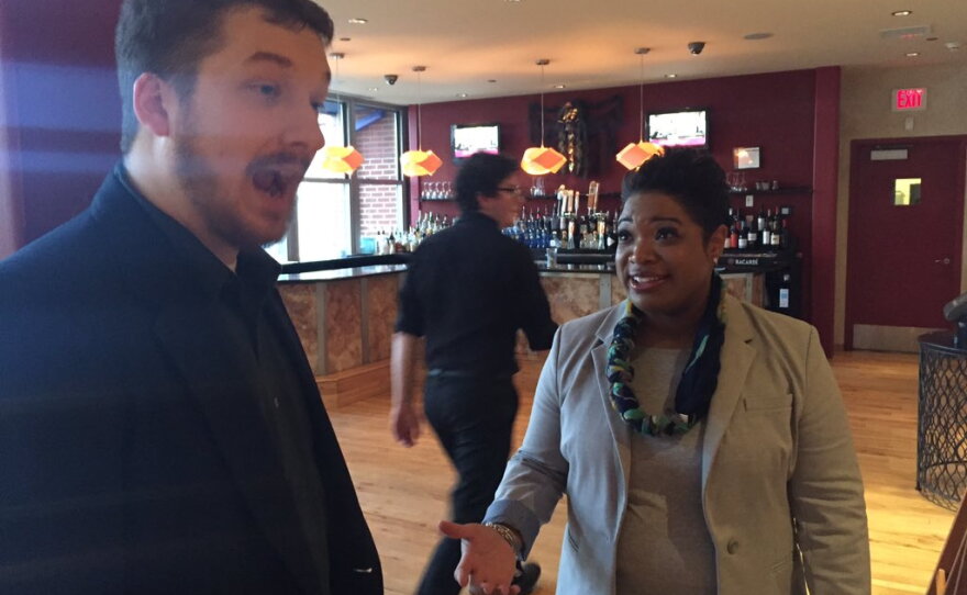 Chemberly Cummings socializes