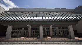 Part of the Austin Convention Center is being used to shelter Hurricane Laura evacuees.