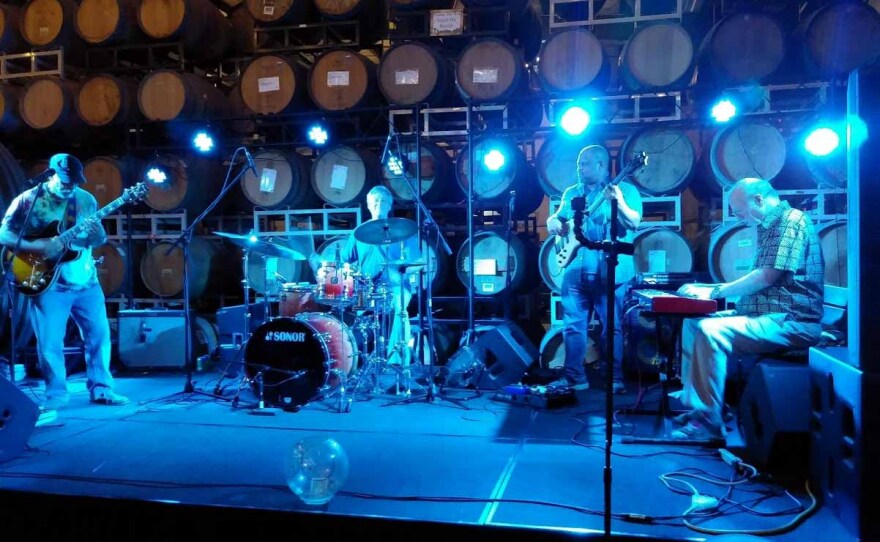 Jeff Sipe's little big band with Mike Barnes at Wicked Weed's Funkatorium