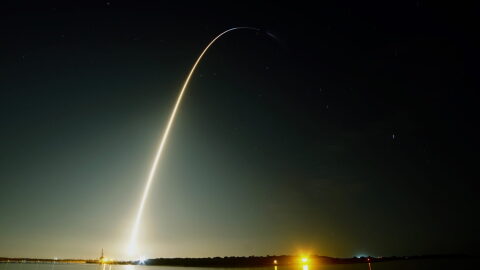 SpaceX's Crew Dragon vehicle lifts off in the early morning of March 2 from Kennedy Space Center to rendezvous with the International Space Station. This was the first mission for the company's commercial crew program, which, if successful, could soon ferry American astronauts to space in an American-made vessel for the first time since the end of NASA's shuttle program in 2011. (Brandon Meyer/WUFT News)