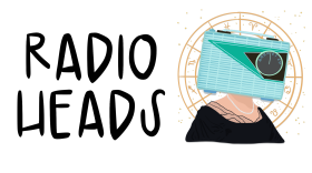 black lettering capital reading radio heads
