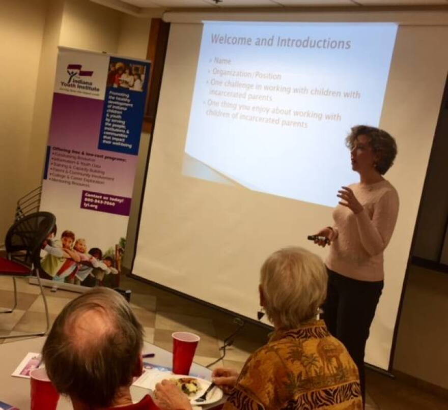 VOA's Greta Compton talks to youth workers in Martinsville about the impact of incarceration on children's wellbeing.