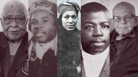 Norma Solomon White, Major L. Anderson II, Zora Neale Hurston, Charles H. Anderson and Lloyd Pearson