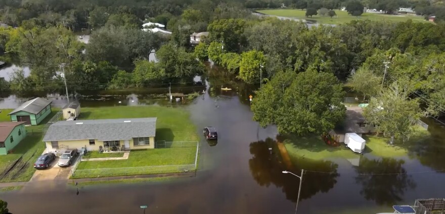 Heavy rains from a late October storm flooded homes and closed roads in parts of Central Florida, including Titusville.