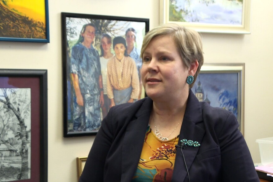 Sarah Phillips, coordinator of The IU-Ukraine Nonresidential Scholar Program, said IU has supported 69 Ukrainian scholars since 2022