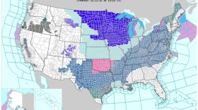 National Weather Service forecast map.